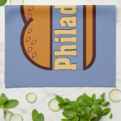 Philadelphia Cheese Steak Design Geschirrtuch (Gefaltet)