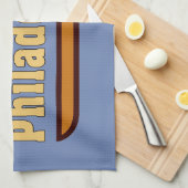 Philadelphia Cheese Steak Design Geschirrtuch (Viertel Falte)