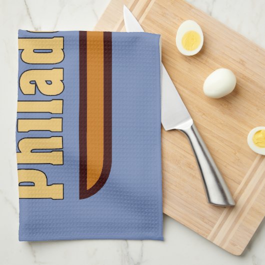 Philadelphia Cheese Steak Design Geschirrtuch (Viertel Falte)
