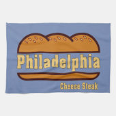 Philadelphia Cheese Steak Design Geschirrtuch (Horizontal)