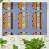 Philadelphia Cheese Steak Design Handtuch (Gefaltet)