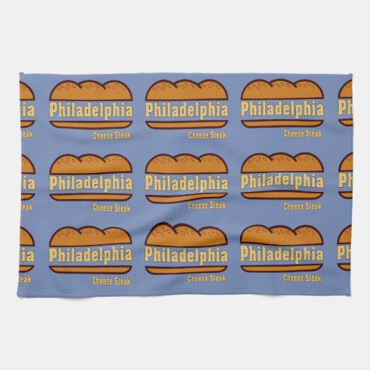 Philadelphia Cheese Steak Design Handtuch (Horizontal)