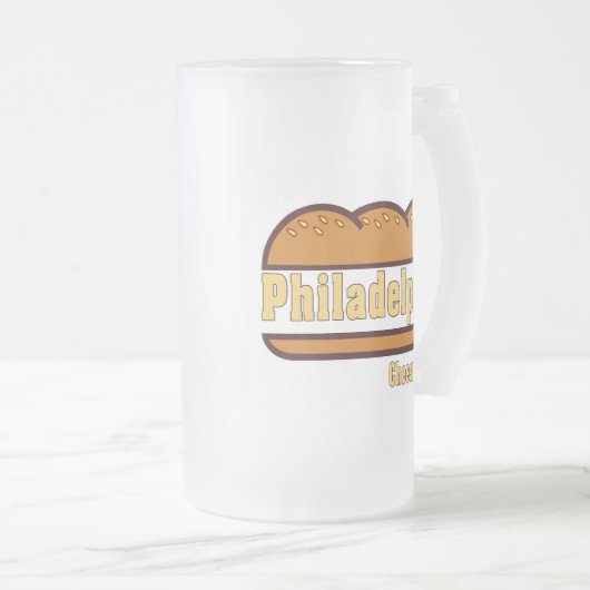 Philadelphia Cheese Steak, Mattglas Bierglas (VorderseiteRechts)