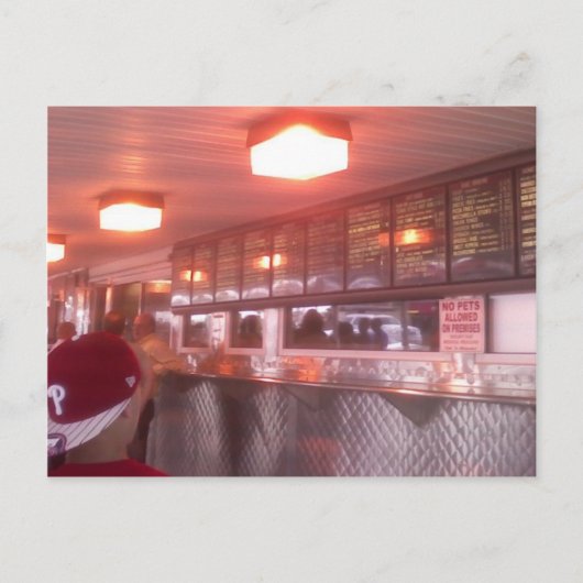 Philadelphia Cheesesteak Postkarte (Vorderseite)