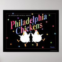 PHILADELPHIA CHICKENS-Poster von Sandra Boynton