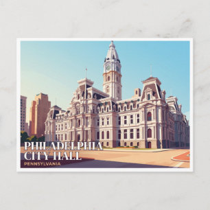 Philadelphia City Hall Pennsylvania Postkarte