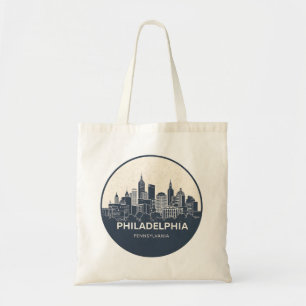 Philadelphia City Pennsylvania USA Skyline Tragetasche