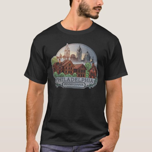Philadelphia City Pennsylvania USA T-Shirt (Vorderseite)