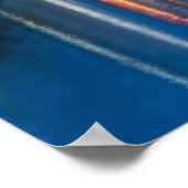 Philadelphia City Skyline auf dem Nachtposter Poster (Ecke)