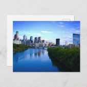 Philadelphia City Skyline Pennsylvania Postkarte (Vorne/Hinten)