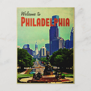 Philadelphia Cityscape Postkarte