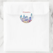 Philadelphia Color Sketch Sticker (Tasche)