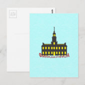Philadelphia cyrillic 1 postkarte (Vorne/Hinten)