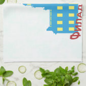 Philadelphia cyrillic geschirrtuch (Gefaltet)