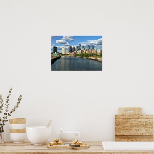 Philadelphia Daytime Skyline Poster (Küche)