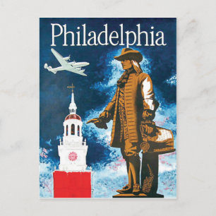 Philadelphia, Denkmal und der Turm Postkarte