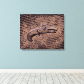 Philadelphia Derringer Pistole Leinwanddruck (Insitu (Holzboden))