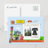 Philadelphia! Die Stadt der Brüderlichen Liebe! Postkarte (Vorne/Hinten)