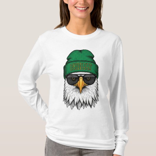 Philadelphia Eagle Cool Beanie Sonnenbrille T - Sh T-Shirt (Vorderseite)