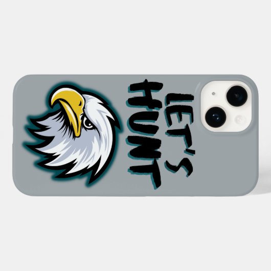 Philadelphia Eagles LET'S HUNT iPhone Case (Rückseite (Horizontal))