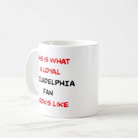 philadelphia fan, loyal kaffeetasse (Vorderseite Links)