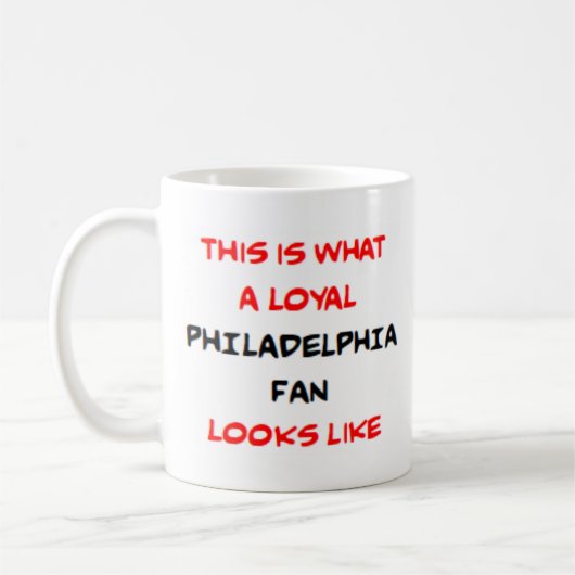 philadelphia fan, loyal kaffeetasse (Links)