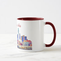 Philadelphia-Farbskizze-Tasse