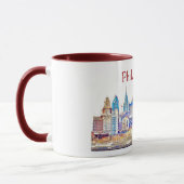 Philadelphia-Farbskizze-Tasse Tasse (Links)