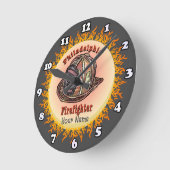 Philadelphia Firefighter-Uhr Runde Wanduhr (Winkel)