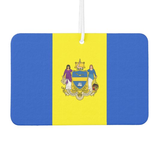 Philadelphia-Flagge Autolufterfrischer (Vorderseite)