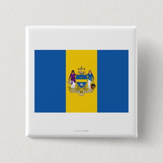 Philadelphia-Flagge Button (Vorderseite)