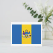Philadelphia-Flagge Postkarte (Stehend Vorderseite)