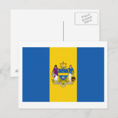 Philadelphia-Flagge Postkarte (Vorne/Hinten)