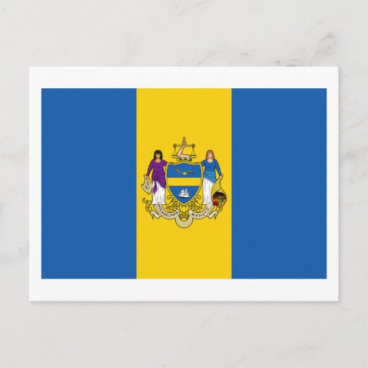 Philadelphia-Flagge Postkarte (Vorderseite)