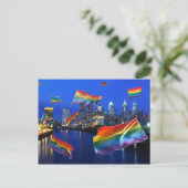 Philadelphia Flying Pride Postkarte (Stehend Vorderseite)