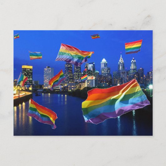 Philadelphia Flying Pride Postkarte (Vorderseite)