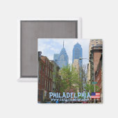 Philadelphia Fotografie Magnetdesign Magnet (Vorderseite/Rückseite)