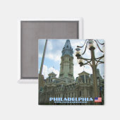 Philadelphia Fotografie Magnetdesign Magnet (Vorderseite/Rückseite)