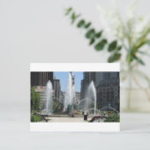 Philadelphia Fountain View Postkarte (Stehend Vorderseite)