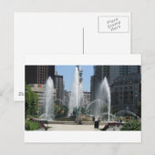 Philadelphia Fountain View Postkarte (Vorne/Hinten)
