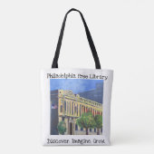 Philadelphia Free Library Großbildtasche Tasche (Rückseite)