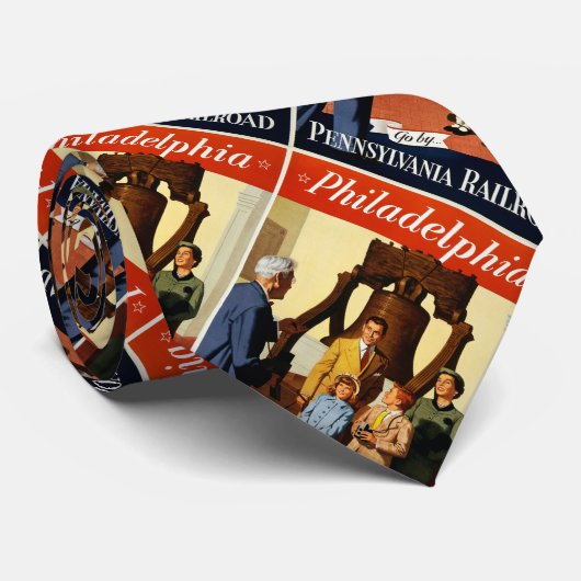 Philadelphia. Geh vorbei... Pennsylvania Krawatte (Gerollt)