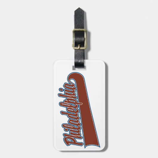Philadelphia Gepäckanhänger (Vorderseite vertikal)