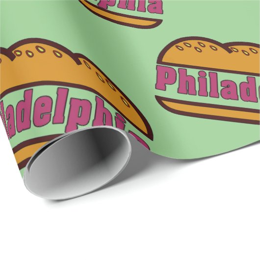 Philadelphia Geschenkpapier (Rolleneckpunkt)