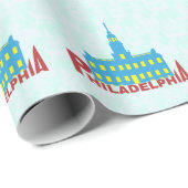 Philadelphia Geschenkpapier (Rolleneckpunkt)