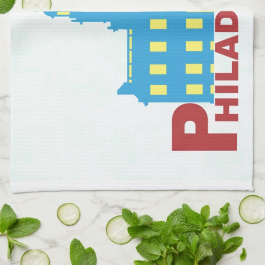 Philadelphia Geschirrtuch (Gefaltet)
