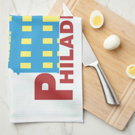 Philadelphia Geschirrtuch (Viertel Falte)