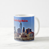 Philadelphia "HDR" Skyline-Tasse Kaffeetasse (VorderseiteRechts)