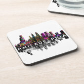 Philadelphia in Graffiti Beverage Coaster Getränkeuntersetzer (Linke Seite)