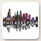 Philadelphia in Graffiti Beverage Coaster Getränkeuntersetzer (Vorderseite)